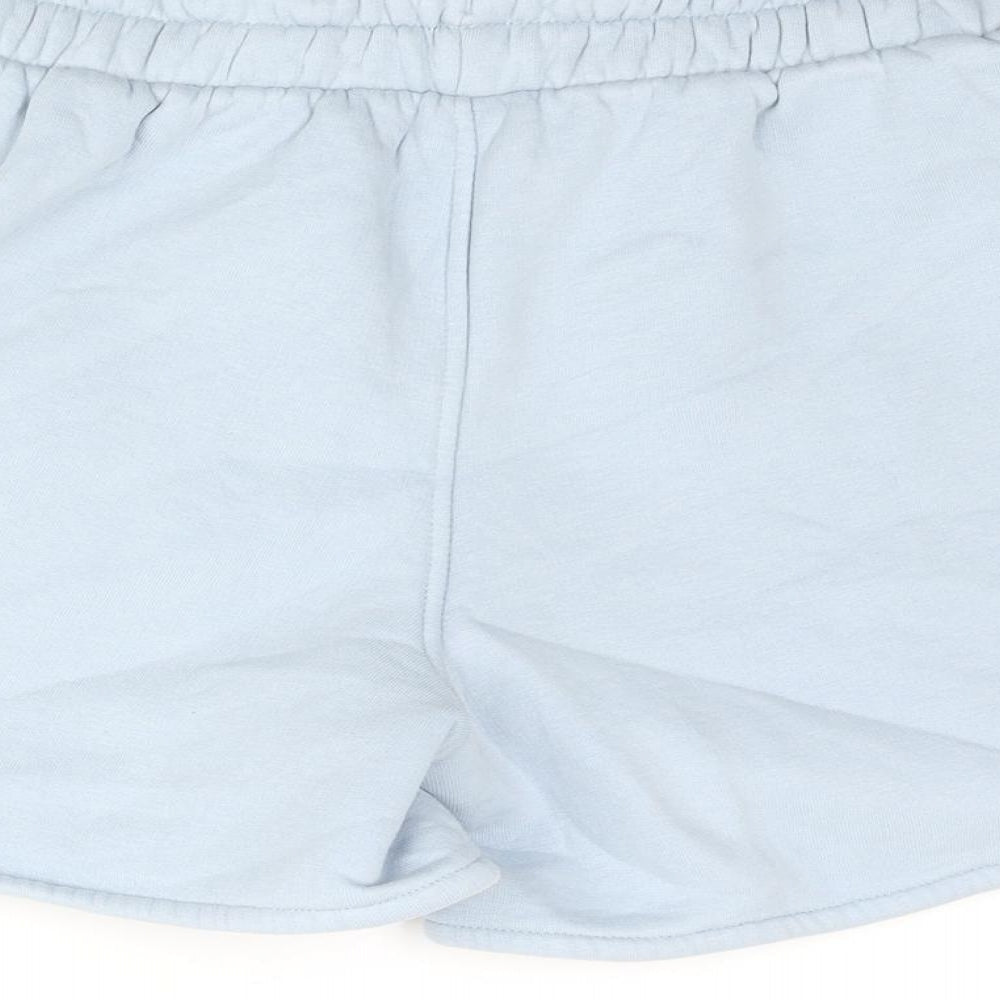 Holyfield Girls Blue Cotton Sweat Shorts Size M L4 in Regular Drawstring - Age 12-14