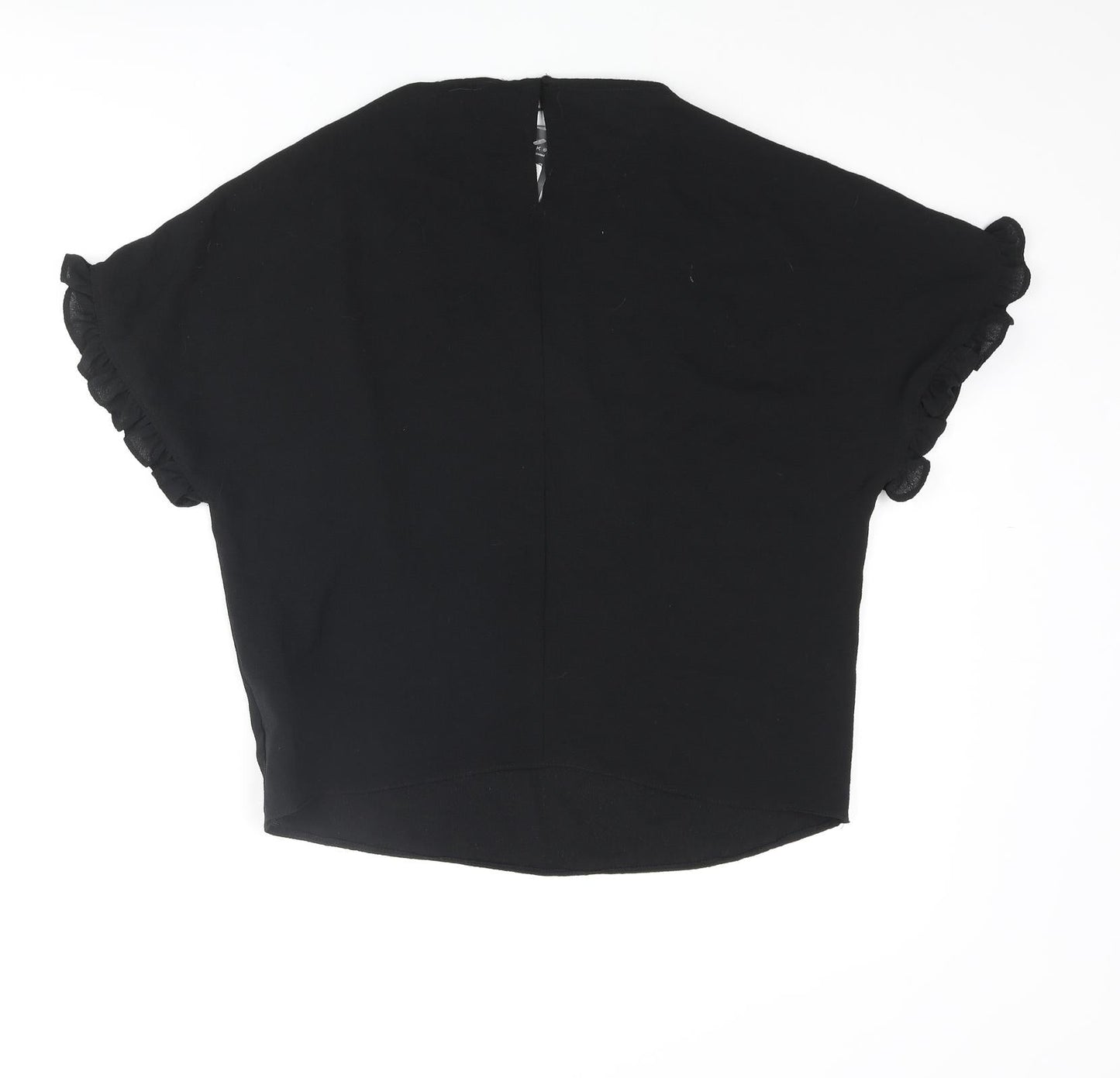 Womens UK Size 6 New Look Black Basic Blouse