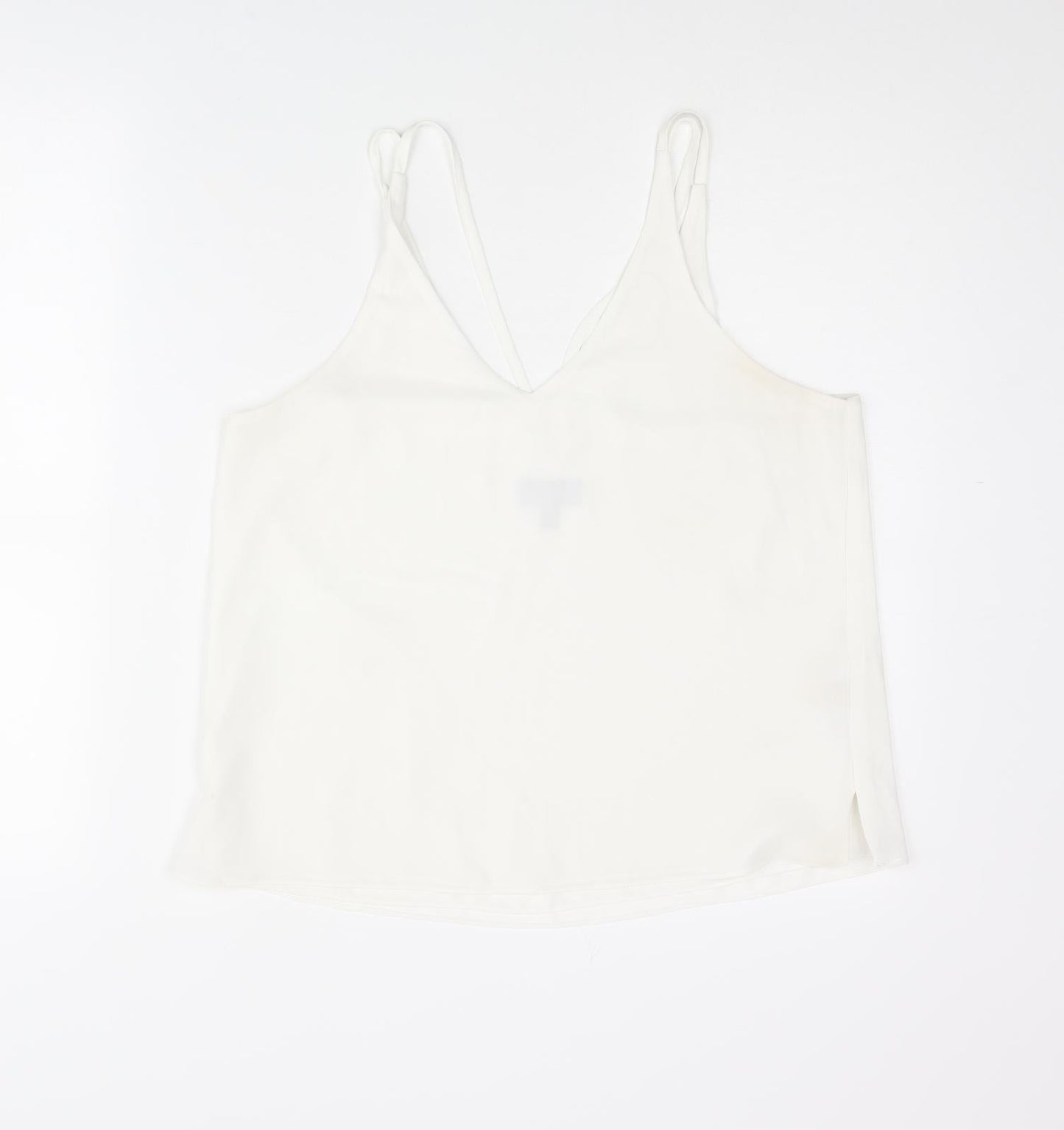 Womens UK Size 12 Topshop White Camisole Tank