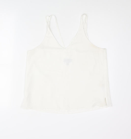 Womens UK Size 12 Topshop White Camisole Tank