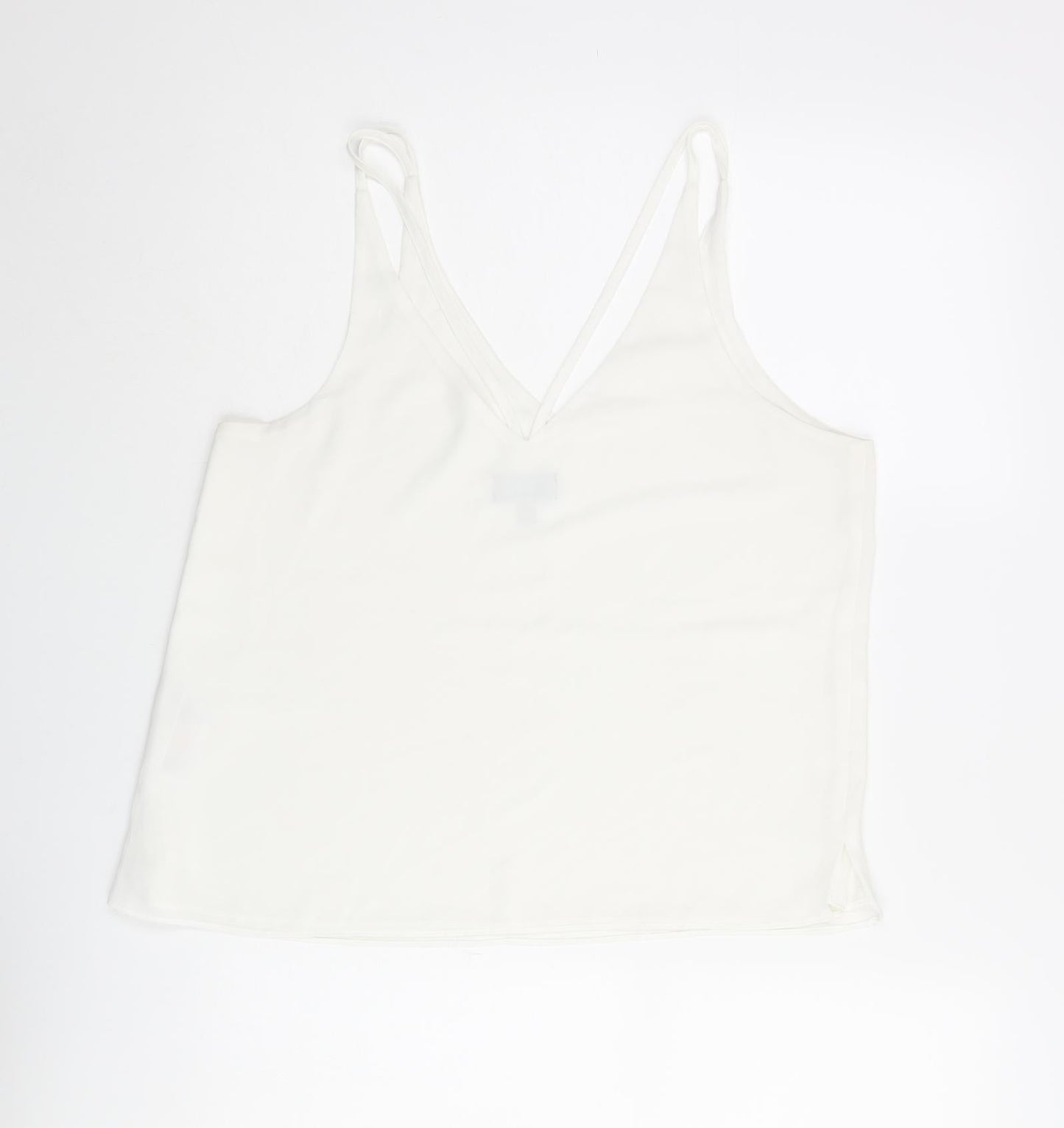 Womens UK Size 12 Topshop White Camisole Tank