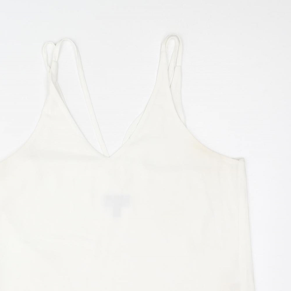 Womens UK Size 12 Topshop White Camisole Tank