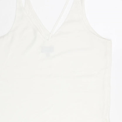 Womens UK Size 12 Topshop White Camisole Tank