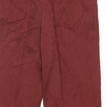 Womens UK Size 12 St Michael Regular Fit  Red Trousers