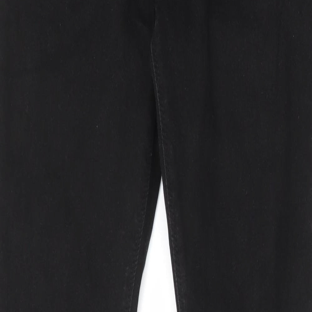 Denim & Co. Mens Black Cotton Skinny Jeans Size 32 in L34 in Regular Zip - Pockets, Belt Loops