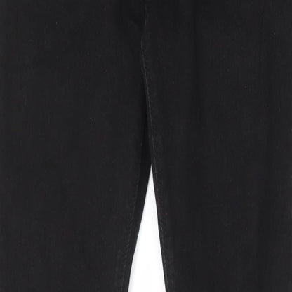 Denim & Co. Mens Black Cotton Skinny Jeans Size 32 in L34 in Regular Zip - Pockets, Belt Loops