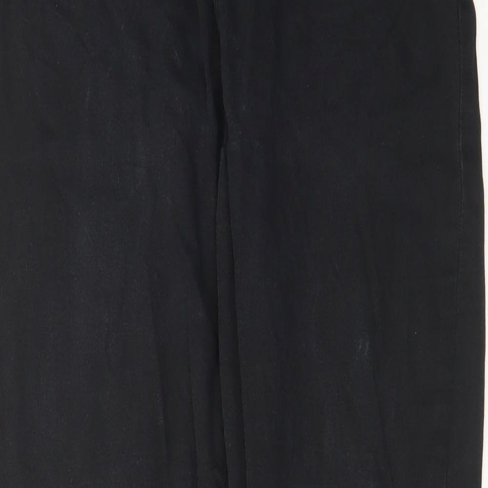 Denim & Co. Womens Black Cotton Skinny Jeans Size 14 L30 in Regular Zip - Pockets