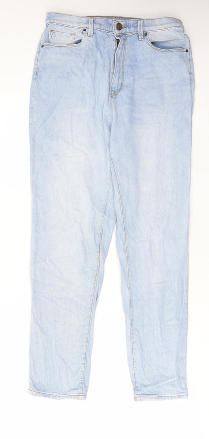 BDG Womens Blue Cotton Straight Jeans Size 30 in L30 in Regular Zip - Pockets, Belt Loops