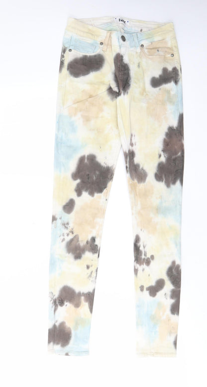 Womens UK Size 26 in Paige Regular Fit Skinny Multicoloured Jeans