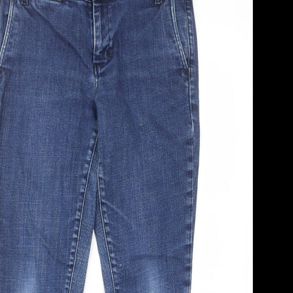 Gap Womens Blue Cotton Skinny Jeans Size 12 L26 in Regular Zip - Pockets, Belt Loops, Zips