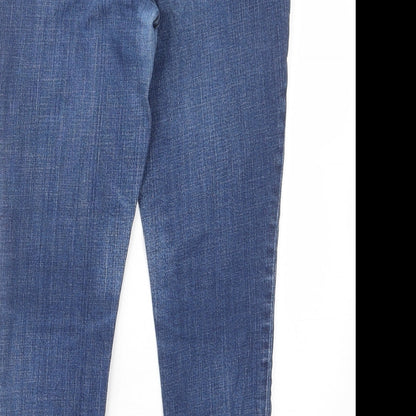 Gap Womens Blue Cotton Skinny Jeans Size 12 L26 in Regular Zip - Pockets, Belt Loops, Zips