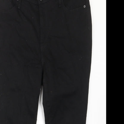 Madewell Womens Black Cotton Skinny Jeans Size 18 L24 in Regular Zip - Pockets, Belt Loops