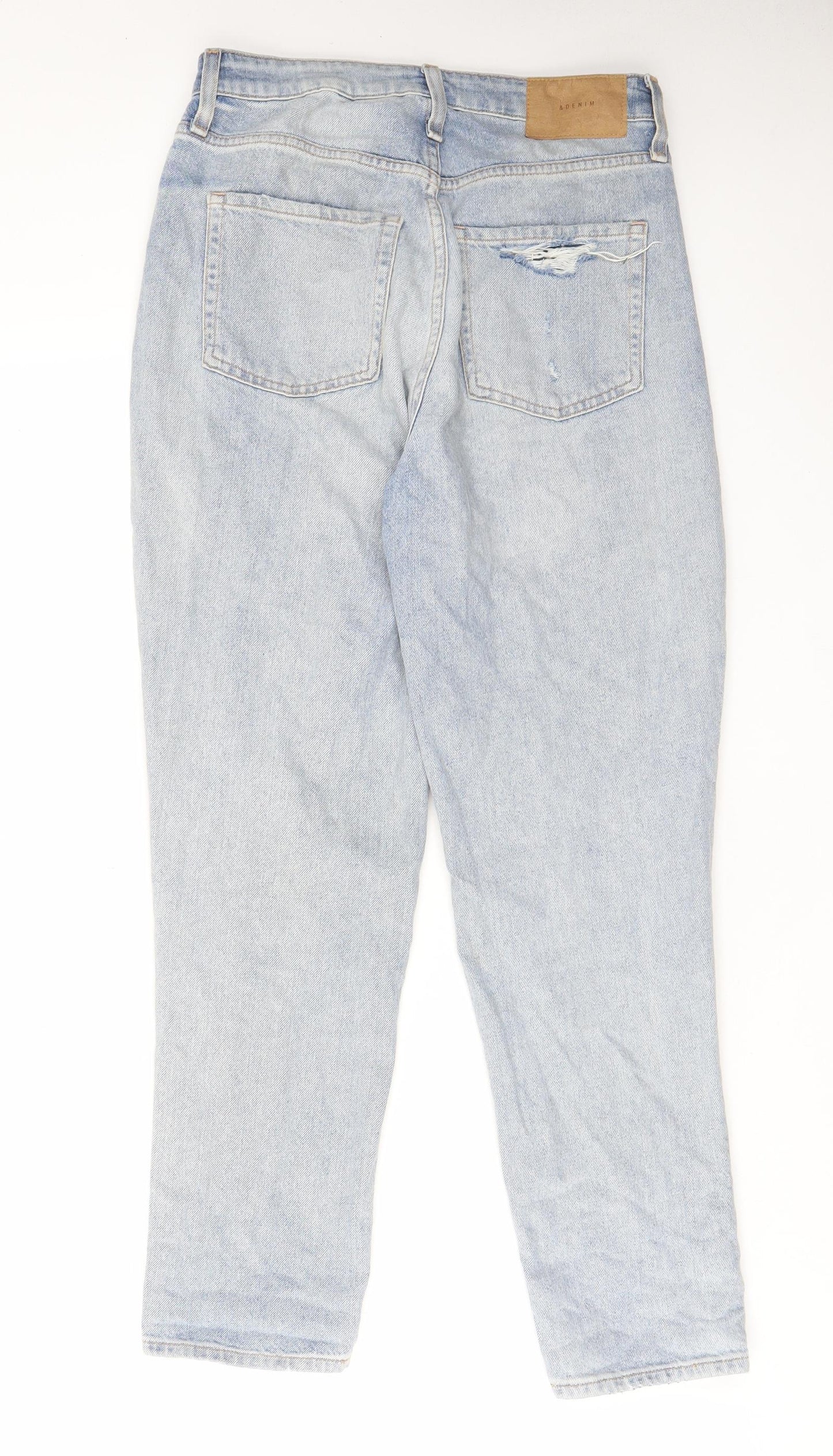 Womens UK Size 10 H&M Regular Fit Straight Blue Jeans