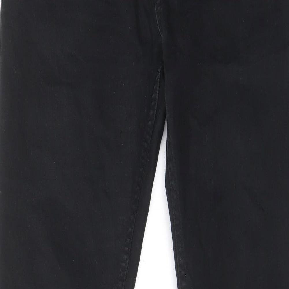 Denim & Co. Mens Black Cotton Skinny Jeans Size 32 in L34 in Regular Zip - Pockets, Belt Loops