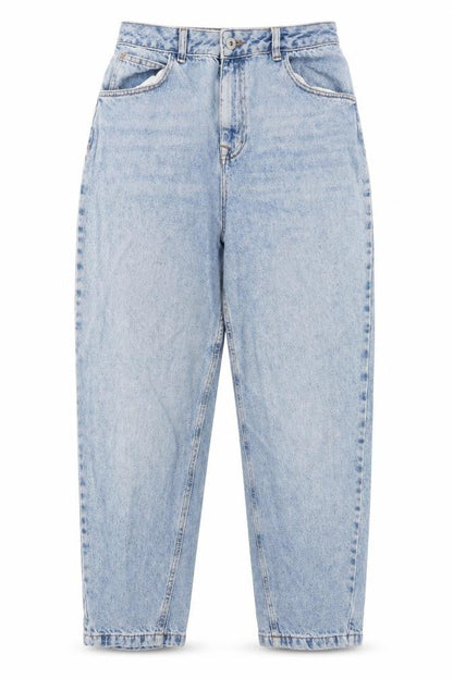Collusion Womens Blue Cotton Boyfriend Jeans Size 30 in L32 in Regular Button - Pockets, Belt Loops
