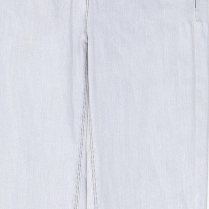 Oasis Womens Grey Cotton Skinny Jeans Size 10 L29 in Regular Zip - Pockets, Belt Loops