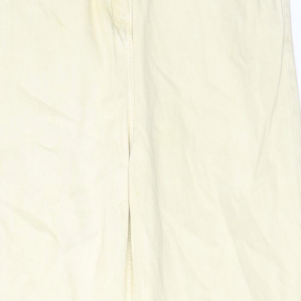 COLLUSION Womens Yellow Cotton Straight Jeans Size 30 in L36 in Regular Zip - Pockets, Belt Loops