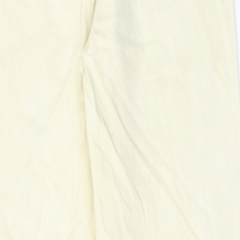 COLLUSION Womens Yellow Cotton Straight Jeans Size 30 in L36 in Regular Zip - Pockets, Belt Loops