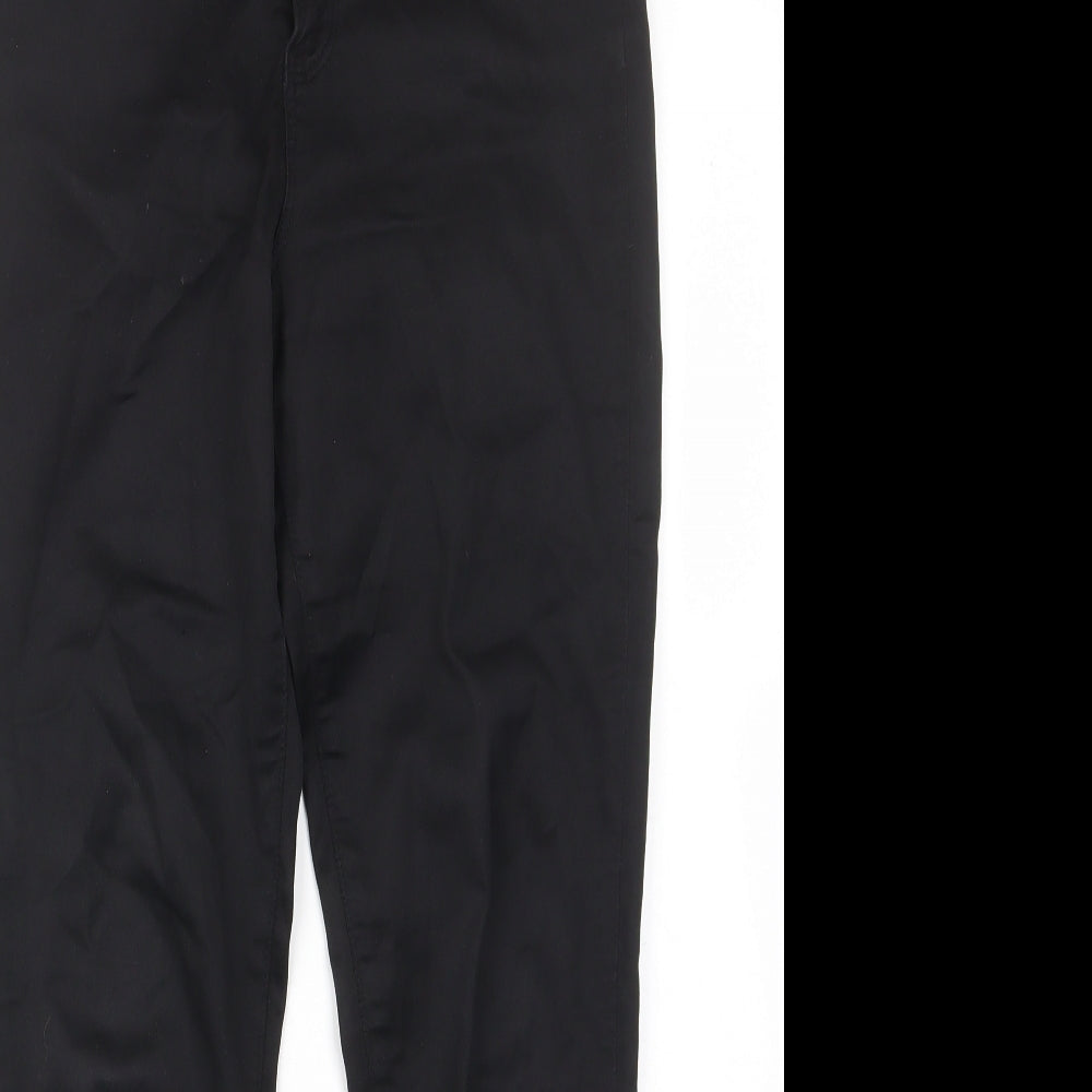 Kraus Womens Black Cotton Skinny Jeans Size 12 L27 in Regular Zip - Pockets, Belt Loops