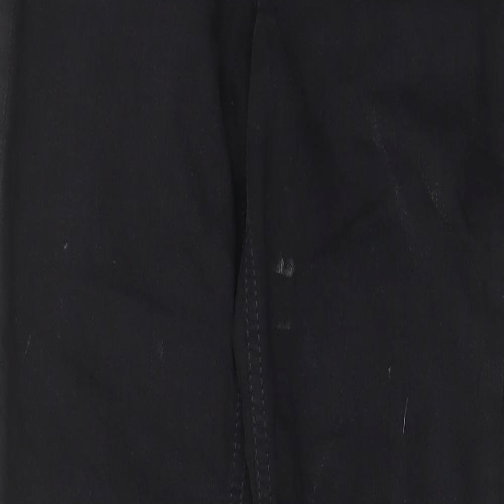 Topshop Womens Black Cotton Skinny Jeans Size 26 in L34 in Regular Zip - Pockets, Belt Loops