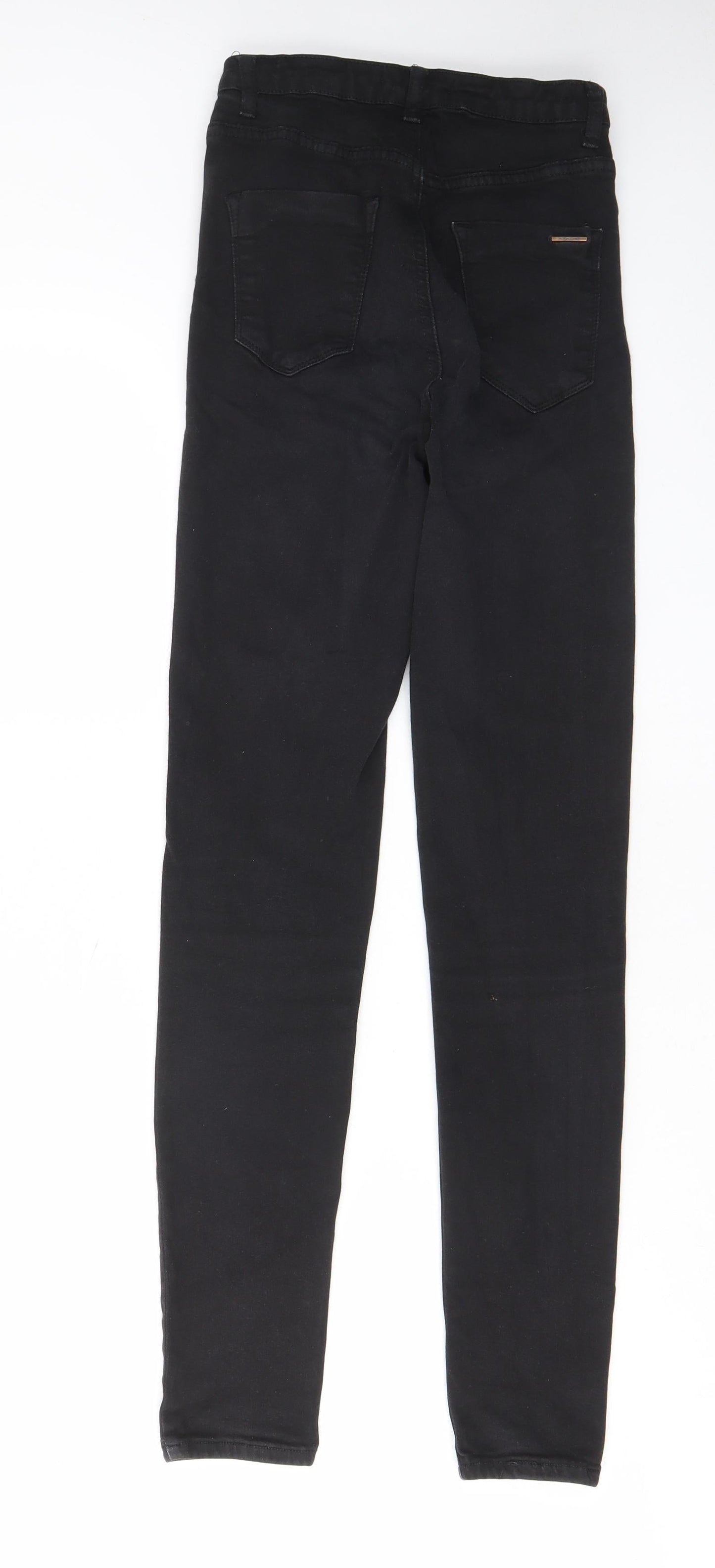 Toxik3 Womens Black Cotton Skinny Jeans Size 8 L28 in Regular Zip - Pockets, Belt Loops