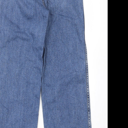 Gap Womens Blue Cotton Bootcut Jeans Size 26 in L27 in Regular Zip - Pockets, Belt Loops