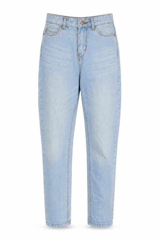 Womens UK Size 6 Boohoo Regular Fit Straight Blue Jeans