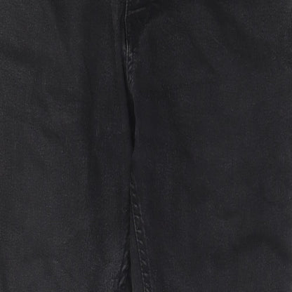 Marks and Spencer Womens Black Cotton Skinny Jeans Size 36 in L28 in Regular Zip - Short leg, Pockets