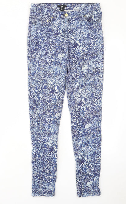 Womens UK Size 8 H&M Regular Fit Skinny Blue Jeans