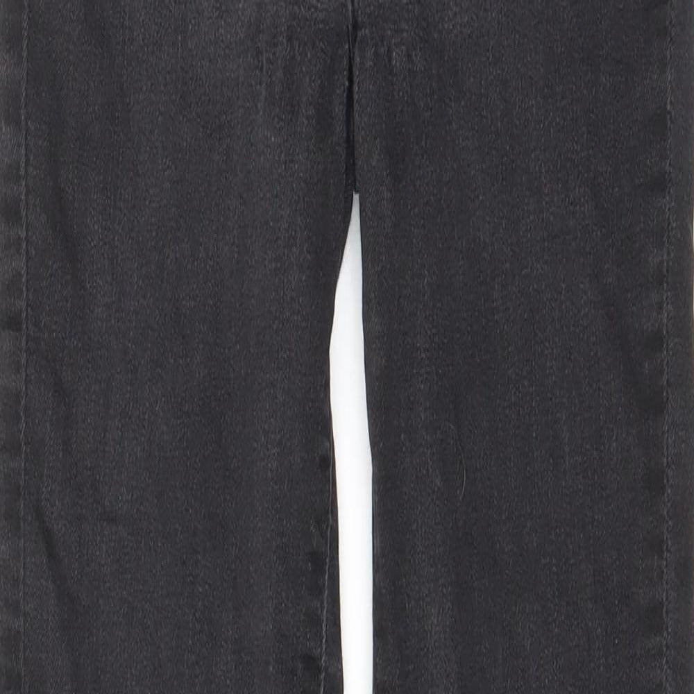 Levi's Womens Grey Cotton Skinny Jeans Size 25 in L29 in Regular Zip - Pockets, Belt Loops, Logo