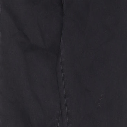 Denim & Co. Womens Black Cotton Skinny Jeans Size 10 L28 in Regular Zip - Pockets, Belt Loops