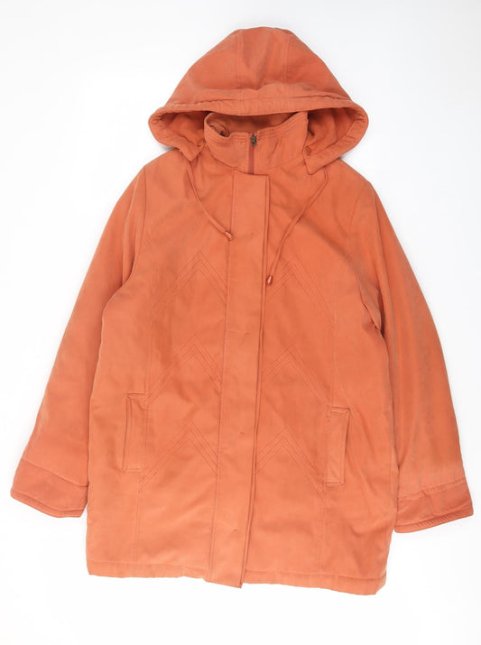 Klass Womens Pink Jacket Coat Size L Zip - Pockets, Lined