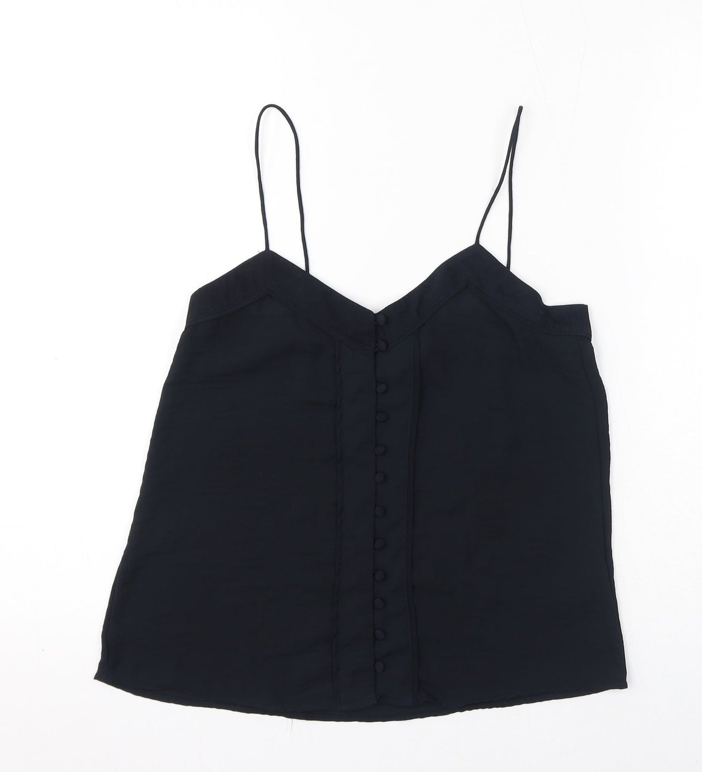Womens UK Size 4 H&M Black Camisole T-Shirt