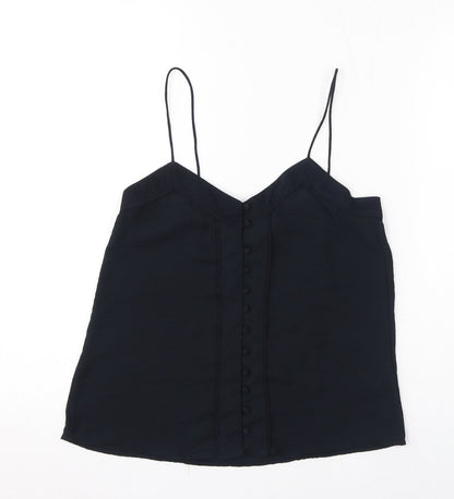 Womens UK Size 4 H&M Black Camisole T-Shirt
