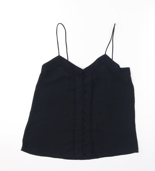 Womens UK Size 4 H&M Black Camisole T-Shirt