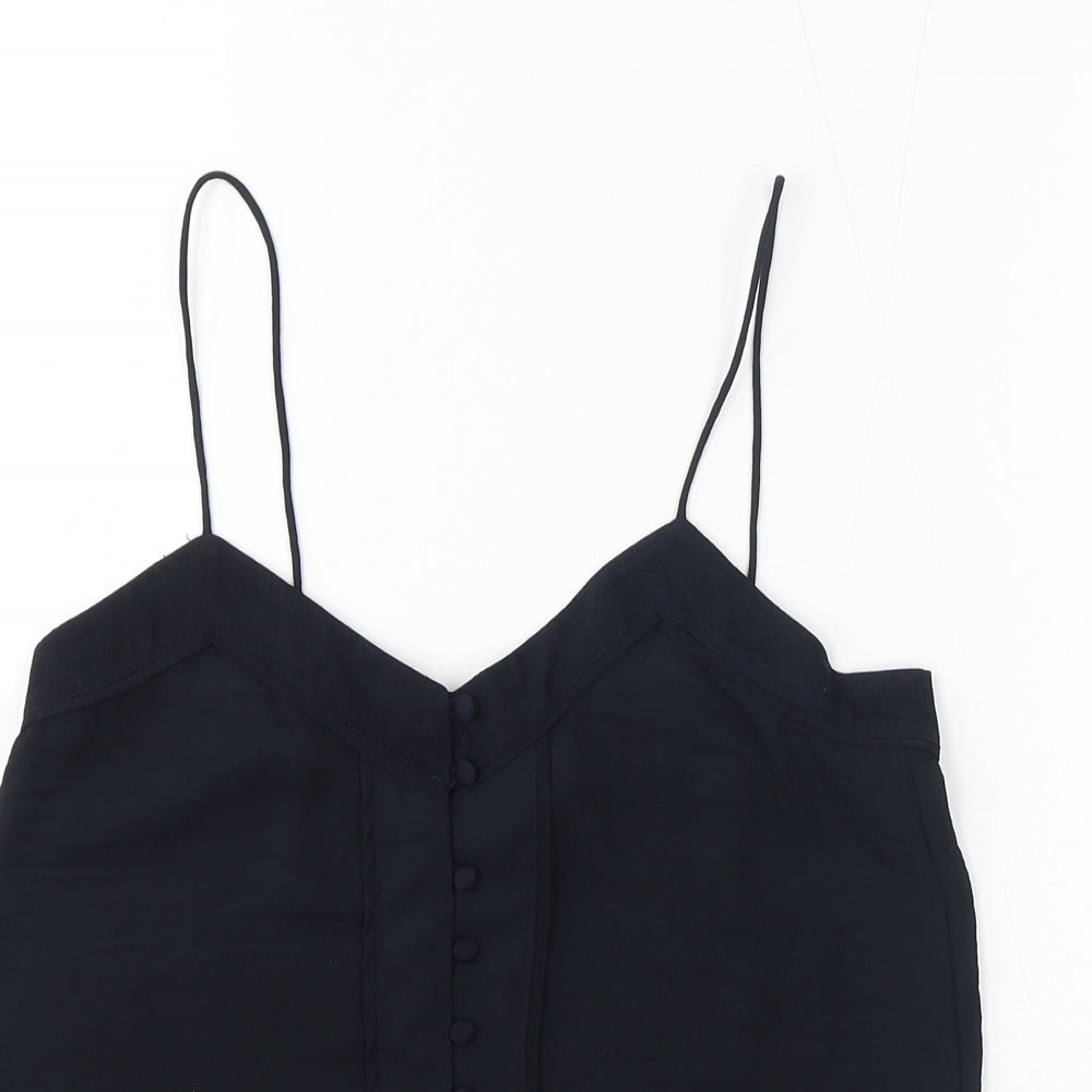 Womens UK Size 4 H&M Black Camisole T-Shirt