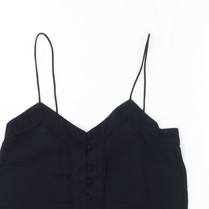 Womens UK Size 4 H&M Black Camisole T-Shirt