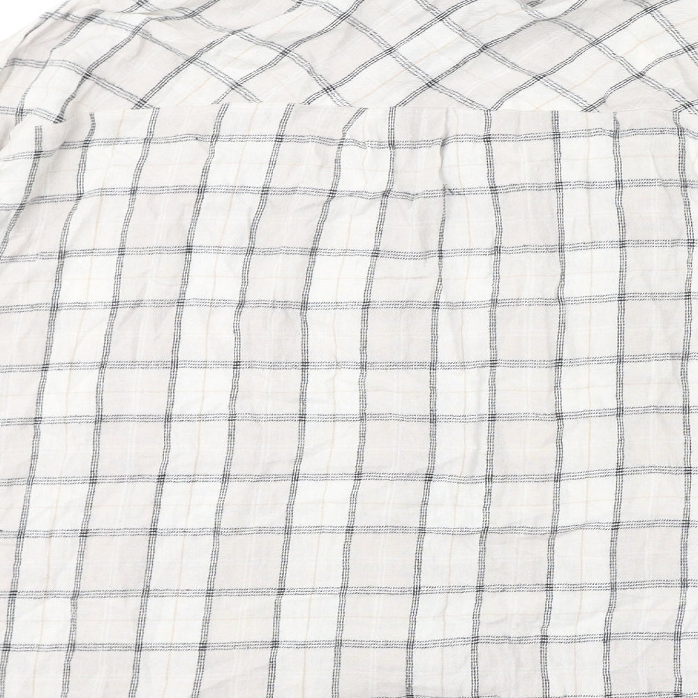 Womens UK Size S Stradivarius Ivory Basic Button-Up