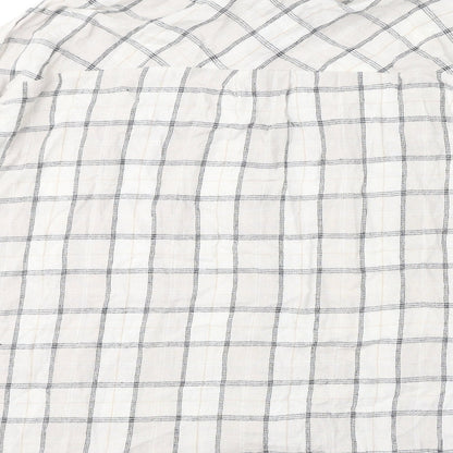 Womens UK Size S Stradivarius Ivory Basic Button-Up