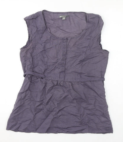 Womens UK Size 12 Gap Grey Basic Blouse