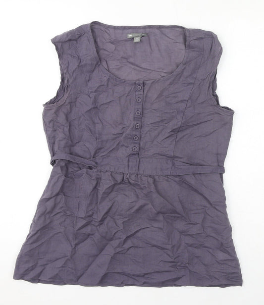Womens UK Size 12 Gap Grey Basic Blouse