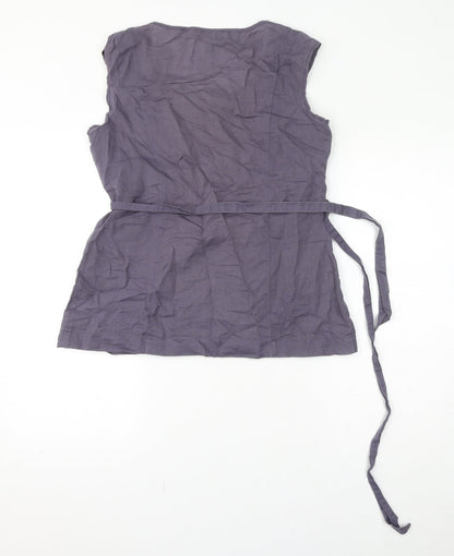 Womens UK Size 12 Gap Grey Basic Blouse
