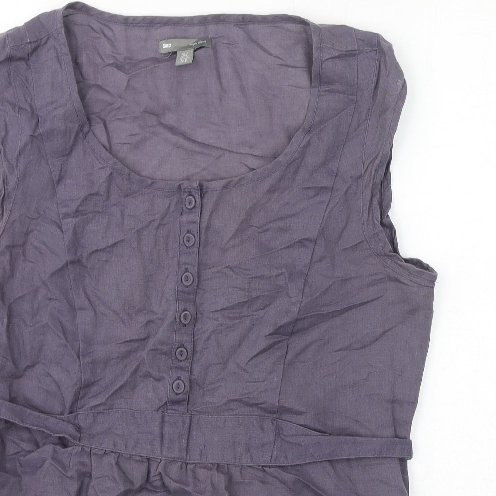 Womens UK Size 12 Gap Grey Basic Blouse