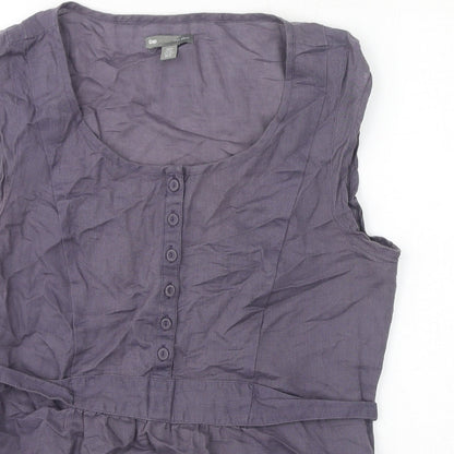 Womens UK Size 12 Gap Grey Basic Blouse
