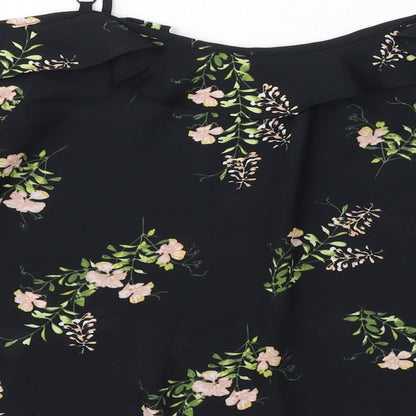 Womens UK Size 8 Dorothy Perkins Black Basic Blouse