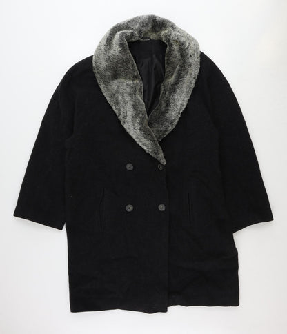 Womens UK Size 12 St Michael Grey Overcoat