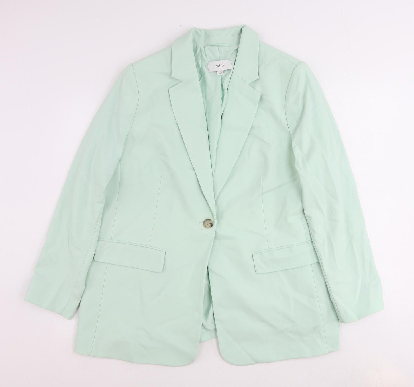 Womens UK Size 18 Marks and Spencer Regular Green Suit Jacket