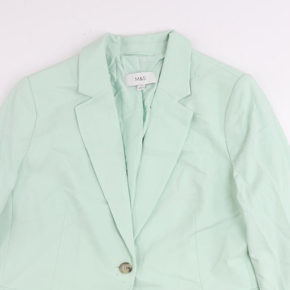 Womens UK Size 18 Marks and Spencer Regular Green Suit Jacket