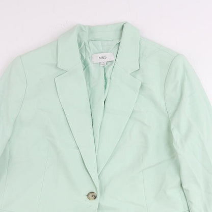 Womens UK Size 18 Marks and Spencer Regular Green Suit Jacket
