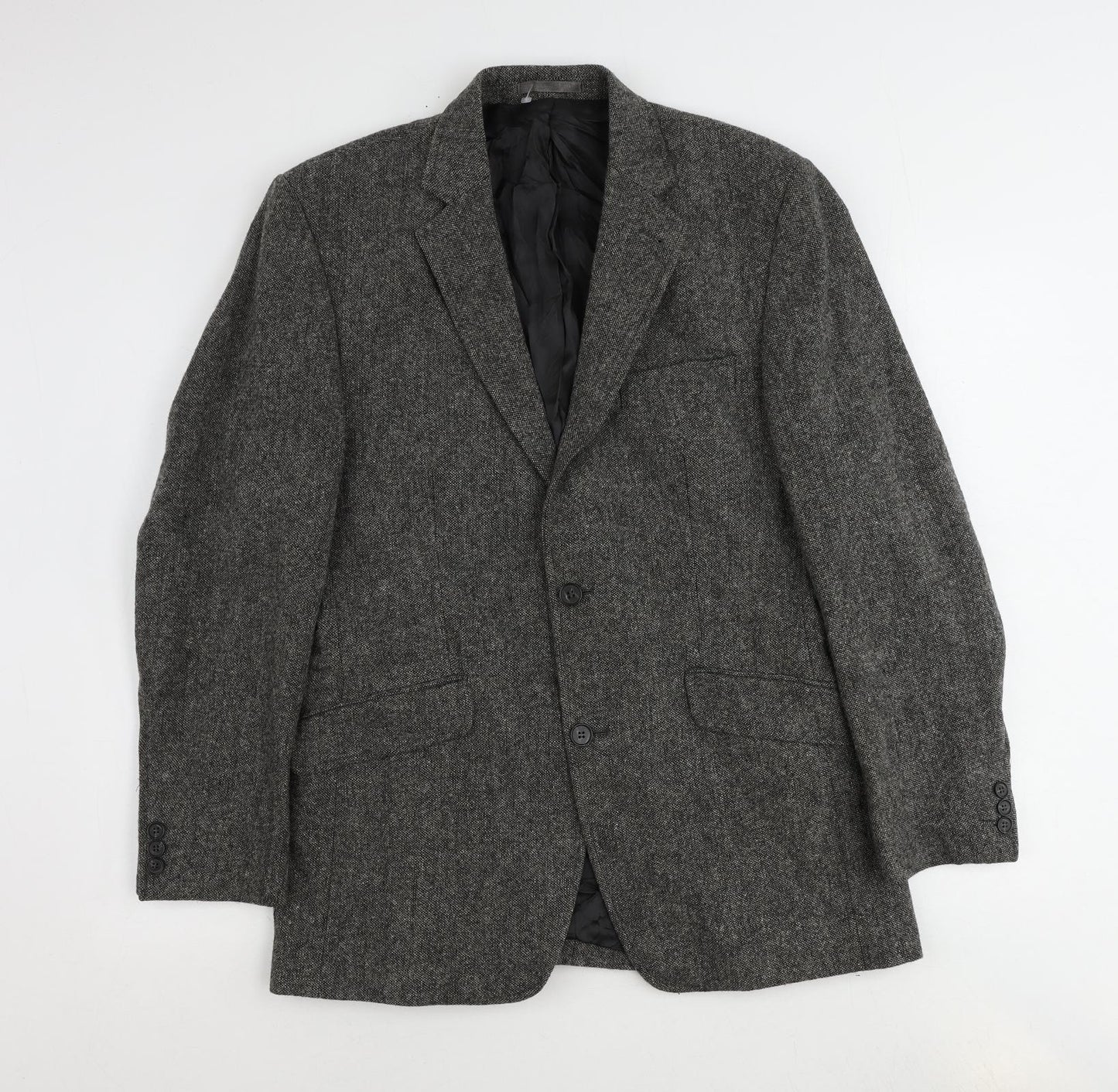 Mens UK Size 38 Racing Green Regular Grey Suit Jacket